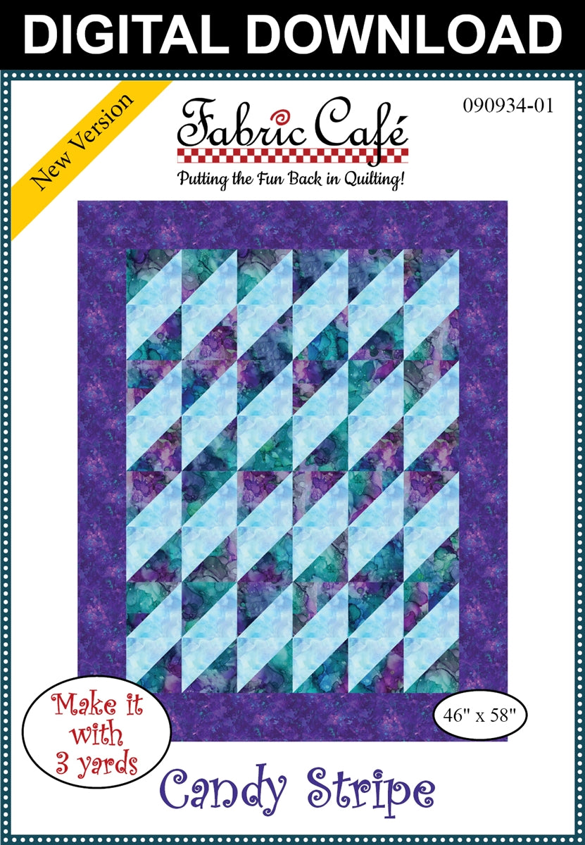 Candy Stripe 3-Yard Quilt Pattern