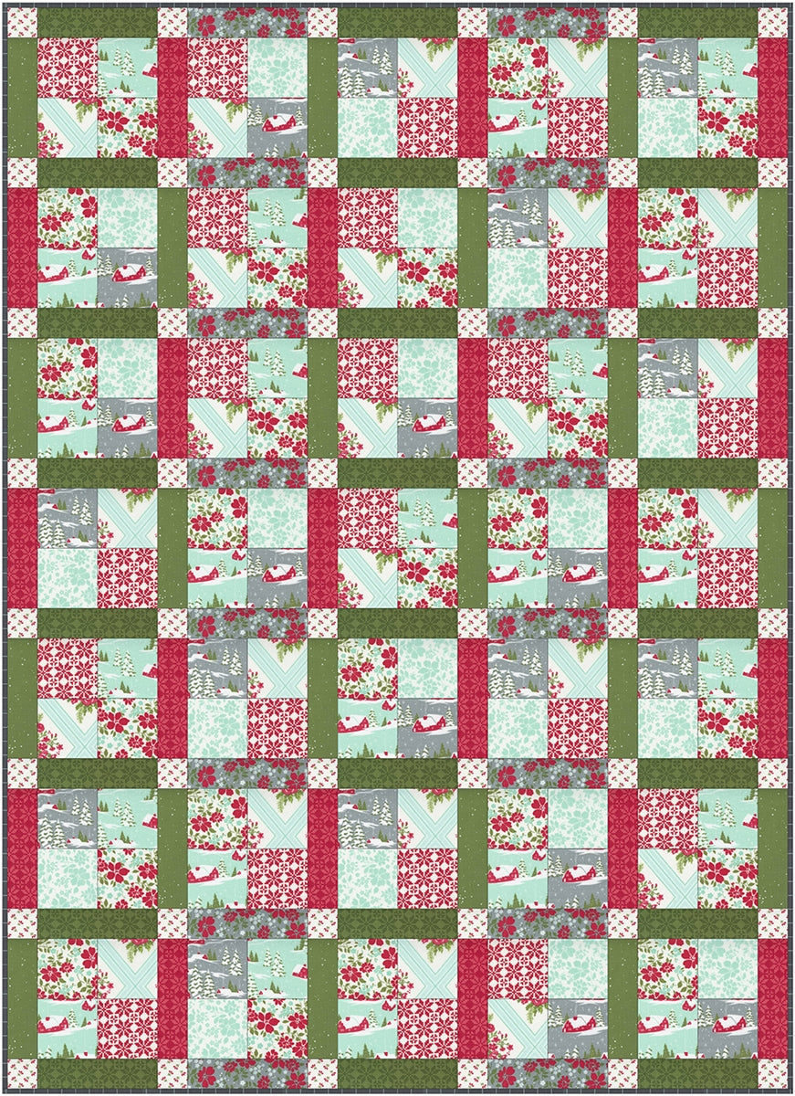 Fat Quarter 4 Patch Quilt Pattern