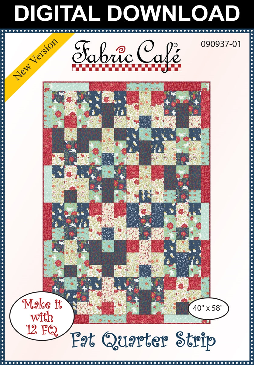 Fat Quarter Strip Quilt Pattern