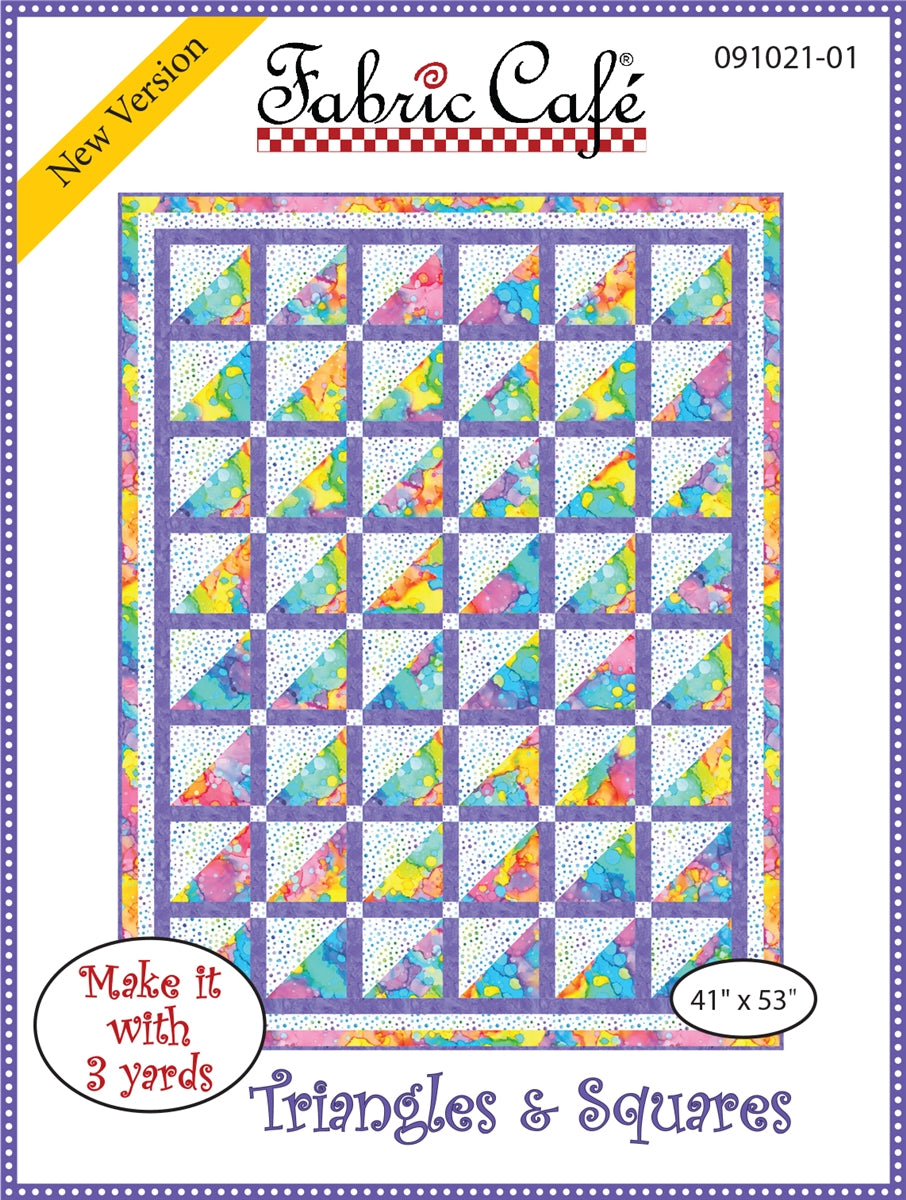 Triangles & Squares 3-Yard Quilt Pattern