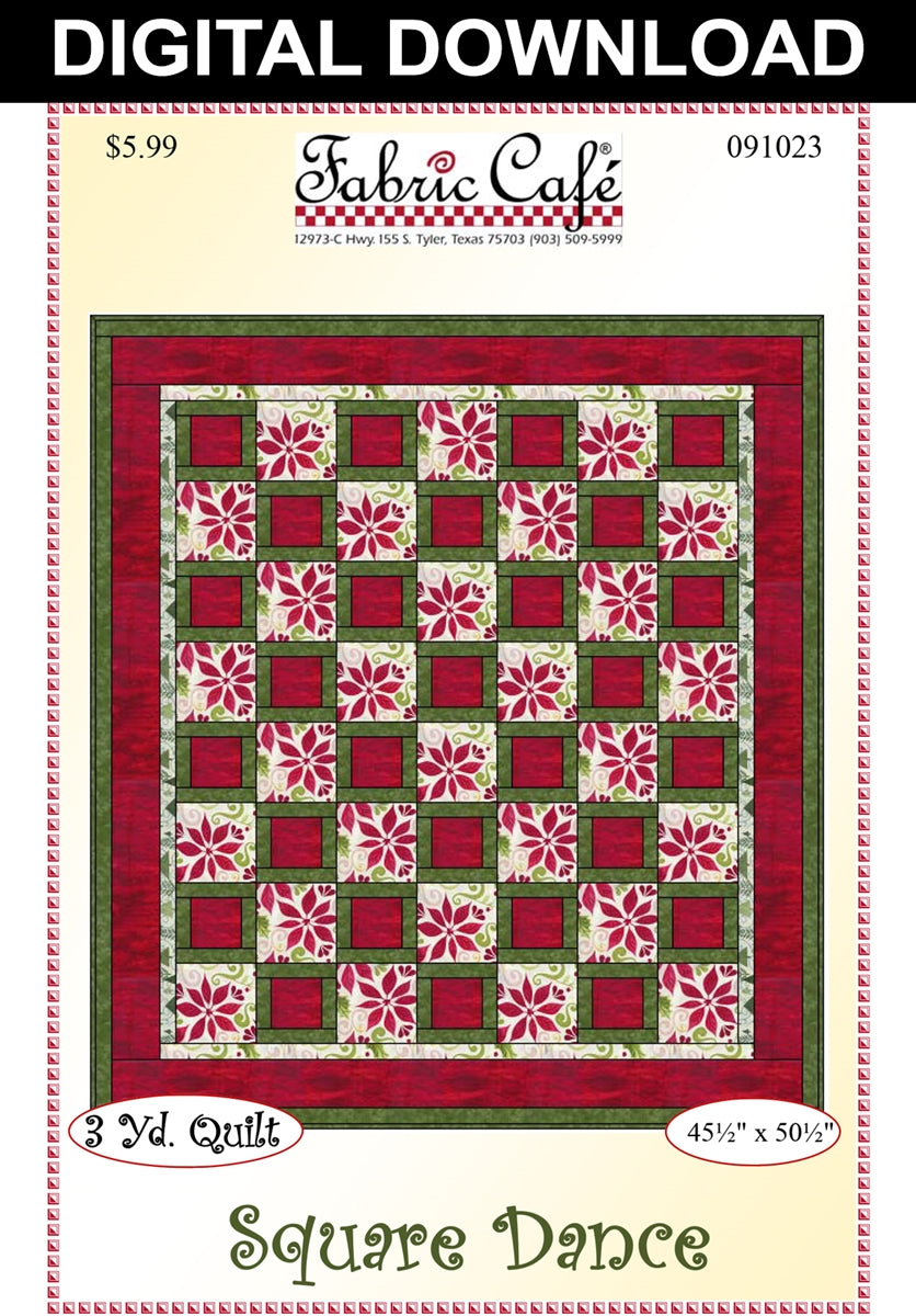 Square Dance 3 Yard Quilt Pattern