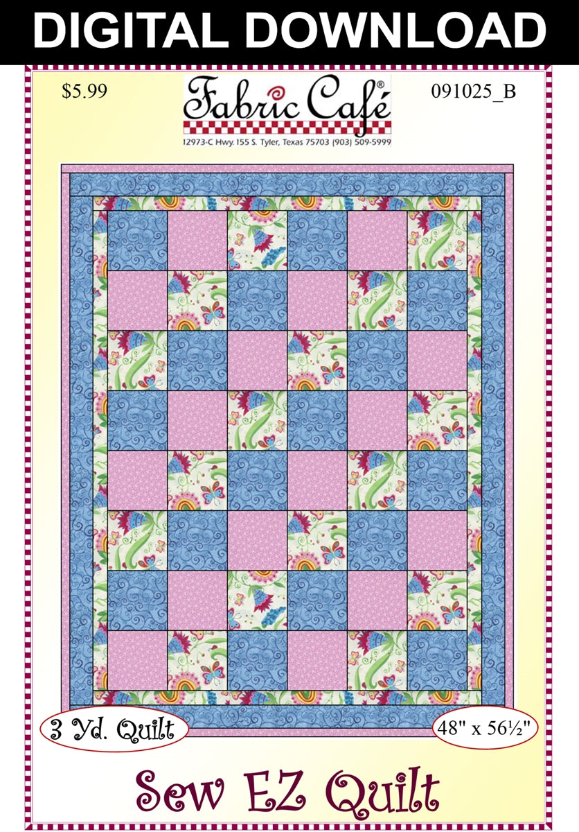 Sew EZ 3 Yard Quilt Pattern