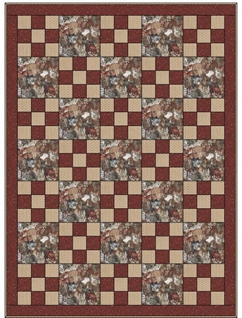 Nine Plus One 3-Yard Quilt Pattern