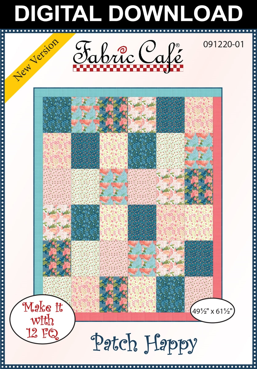 Patch Happy Fat Quarter Quilt Pattern