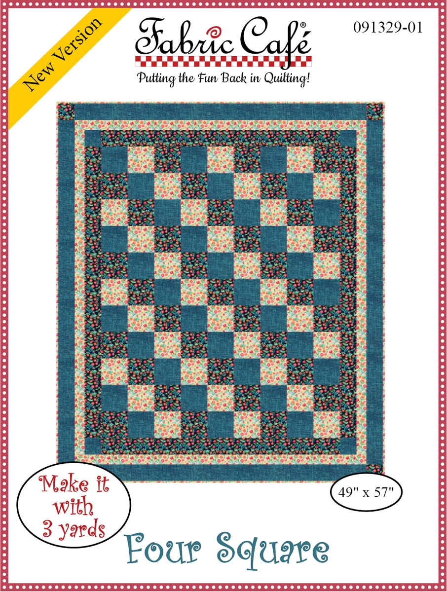 Four Square 3-Yard Quilt Pattern