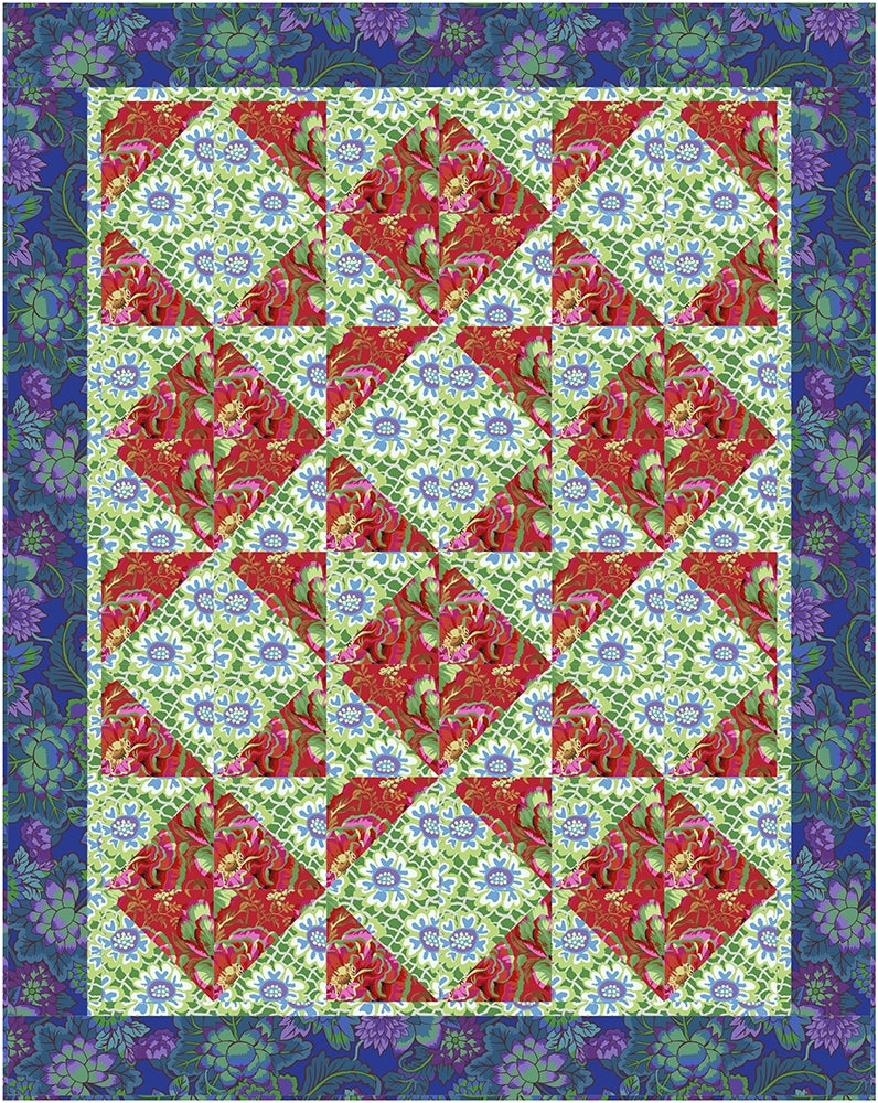 Tumbling Triangles 3-Yard Quilt Pattern
