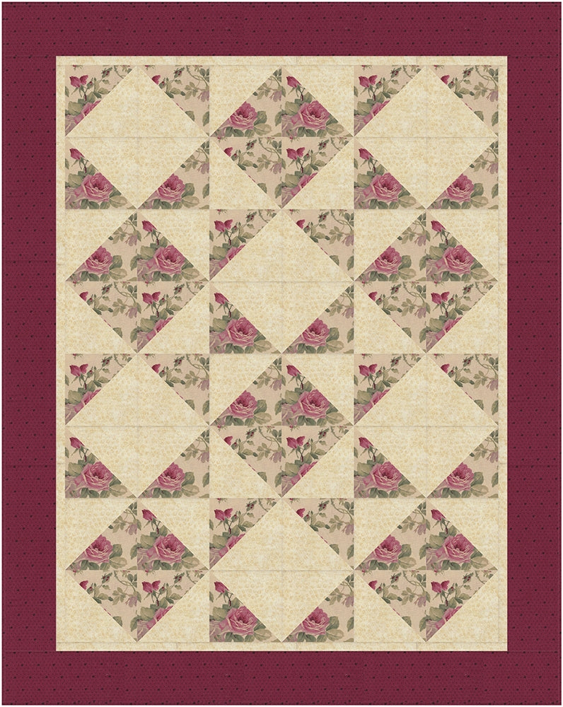 Tumbling Triangles 3-Yard Quilt Pattern