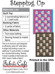 Stepping Up 3-Yard Quilt Pattern