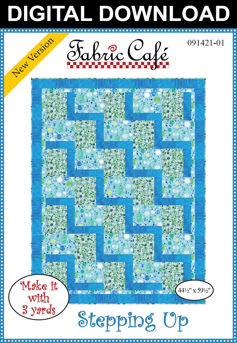 Stepping Up 3-Yard Quilt Pattern