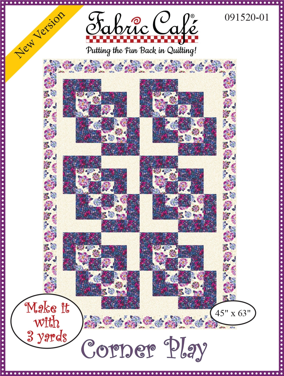 Corner Play 3-Yard Quilt Pattern