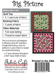 Big Picture 3-Yard Quilt Pattern