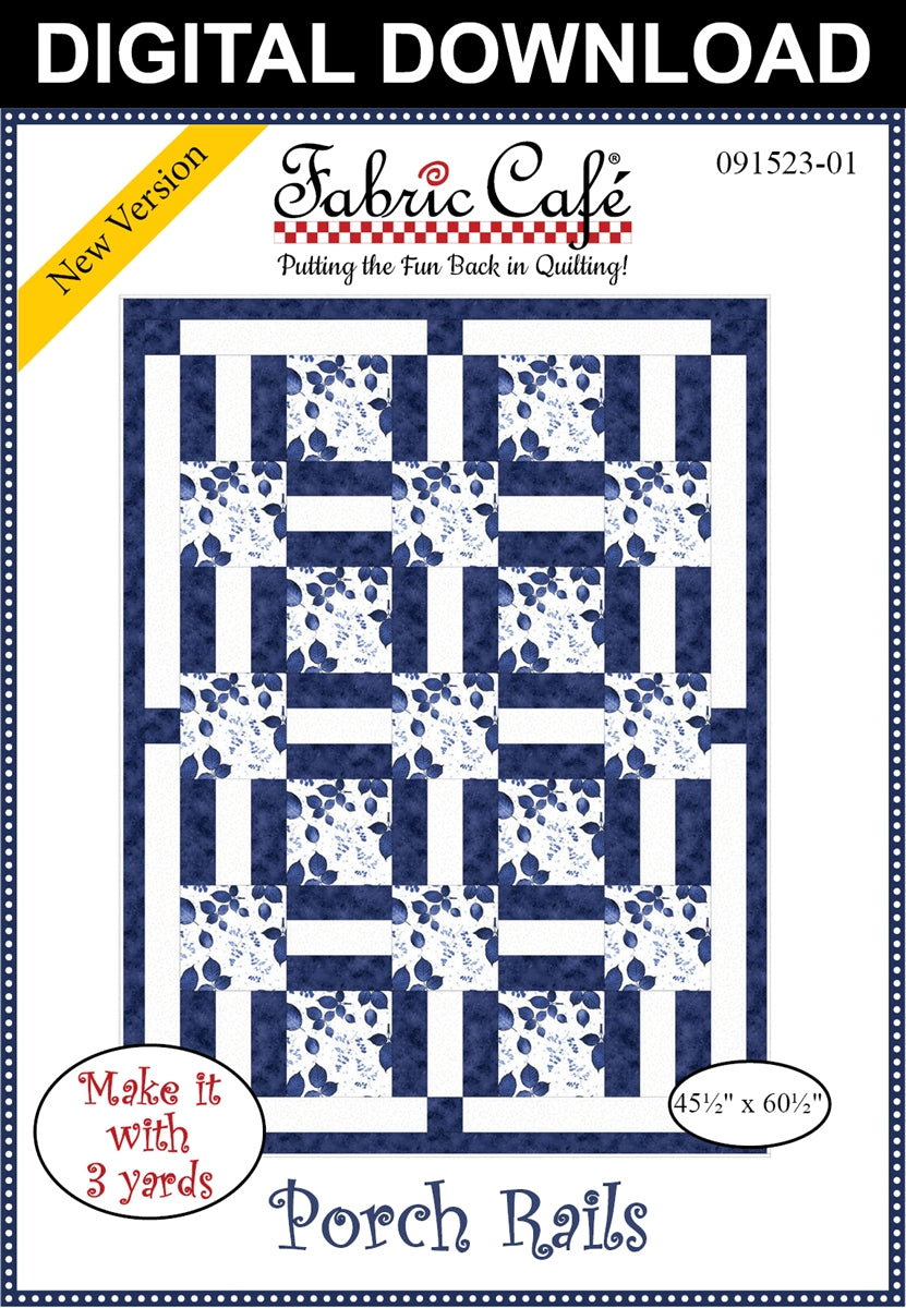 Porch Rails 3-Yard Quilt Pattern