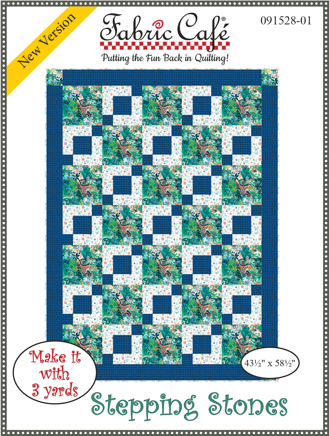 Stepping Stones 3-Yard Quilt Pattern