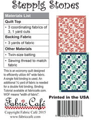 Stepping Stones 3-Yard Quilt Pattern