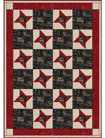 Friendship Star 3-Yard Quilt Pattern