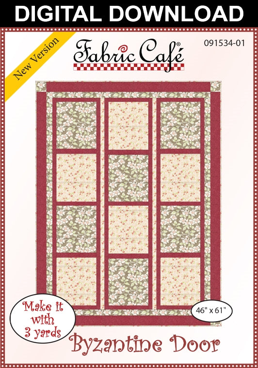 Byzantine Door 3 Yard Quilt Pattern