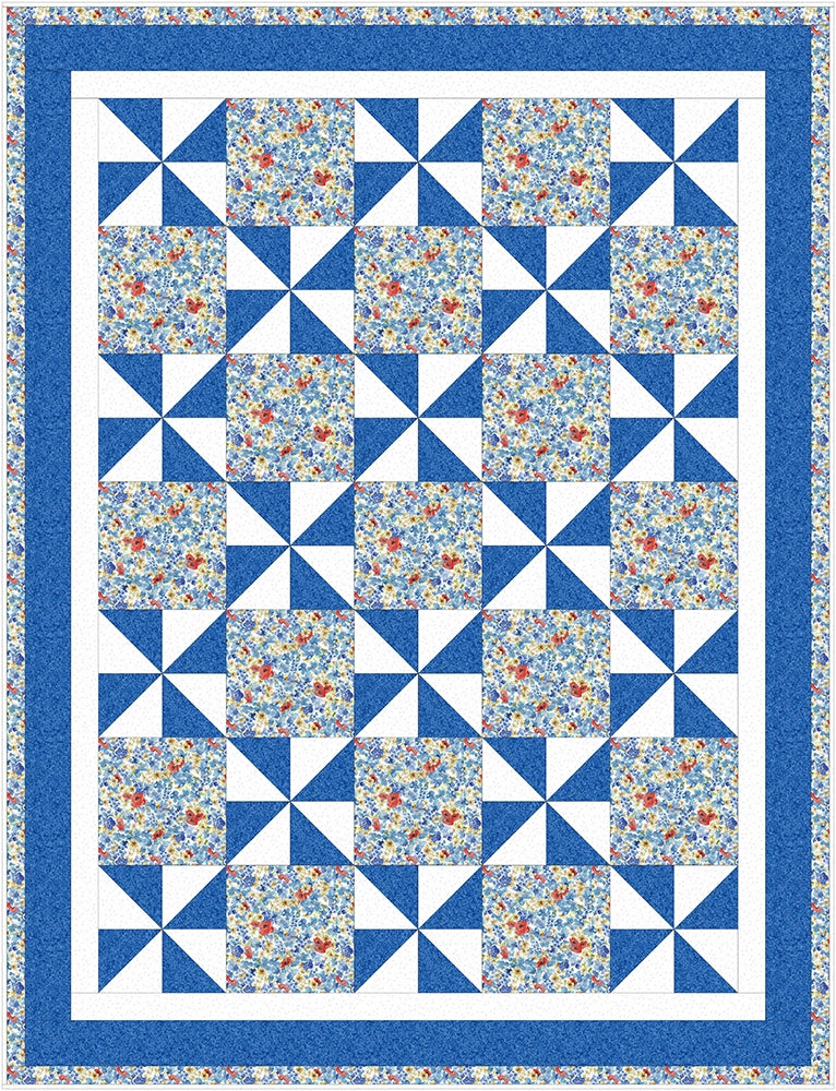 Pinwheel Plus One 3-Yard Quilt Pattern