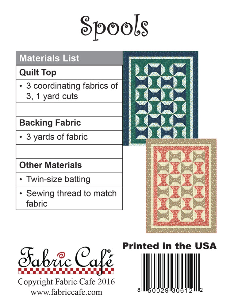 Spools 3 Yard Quilt Pattern