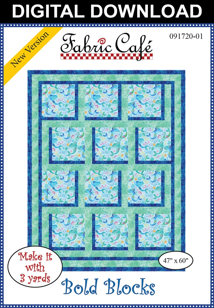 Bold Blocks 3-Yard Quilt Pattern