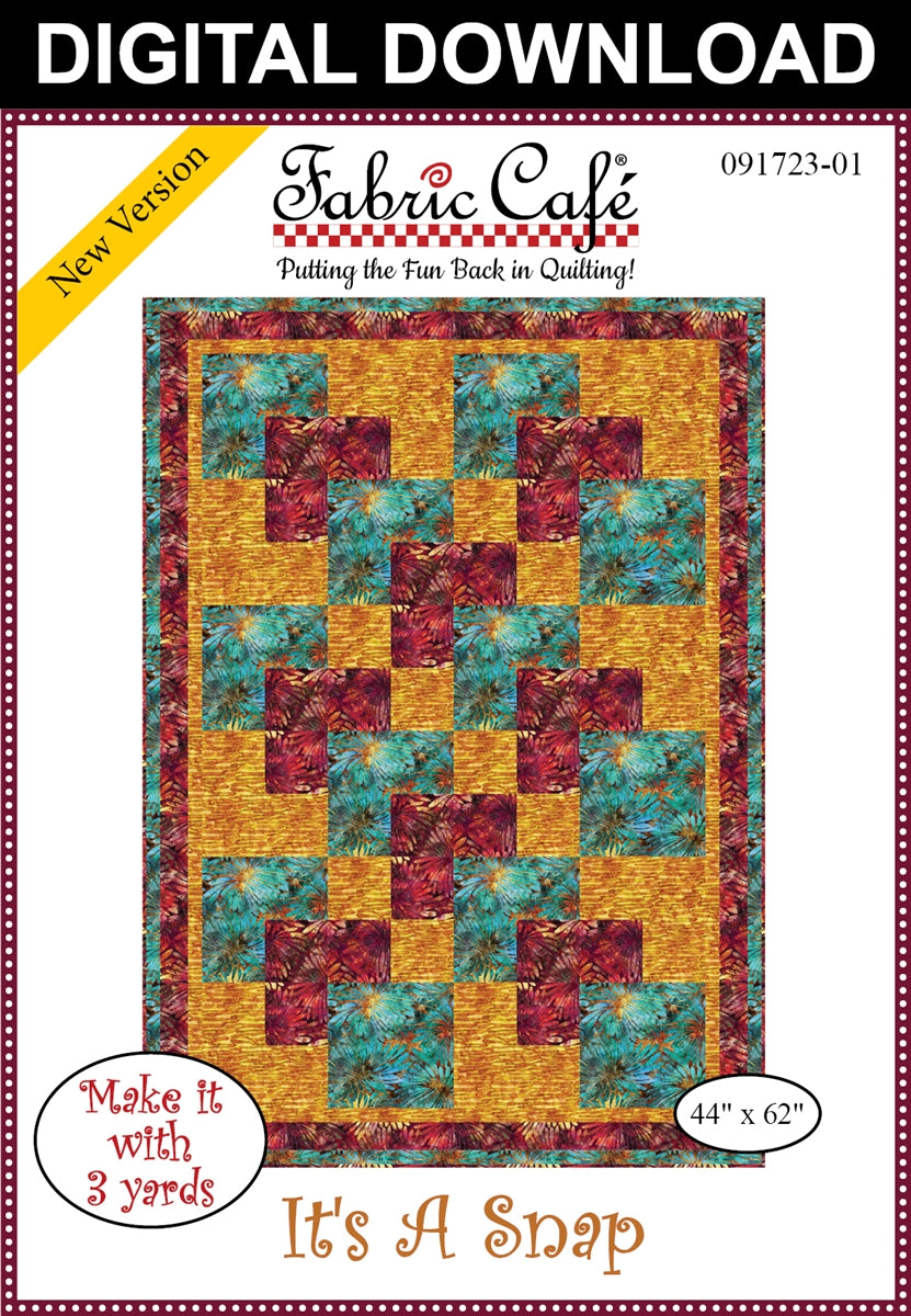 It's A Snap 3-Yard Quilt Pattern