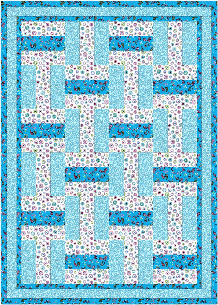 Rail Fence 3 Yard Quilt Pattern