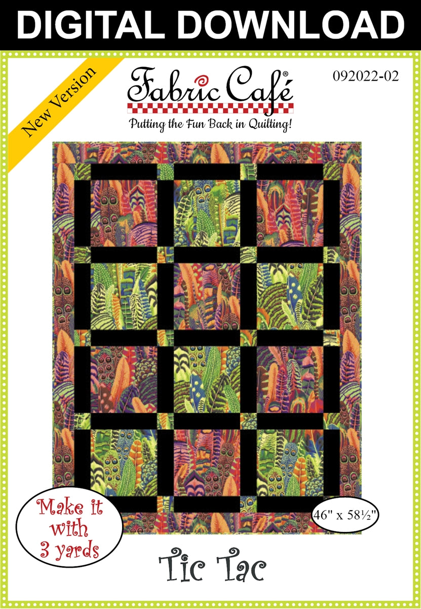 Tic Tac 3-Yard Quilt Pattern