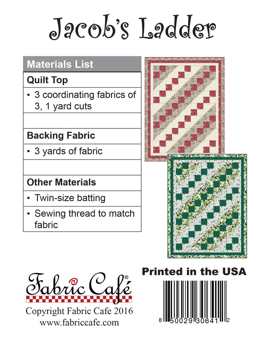 Jacob's Ladder 3 Yard Quilt Pattern