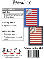 Freedom 3 Yard Quilt Pattern