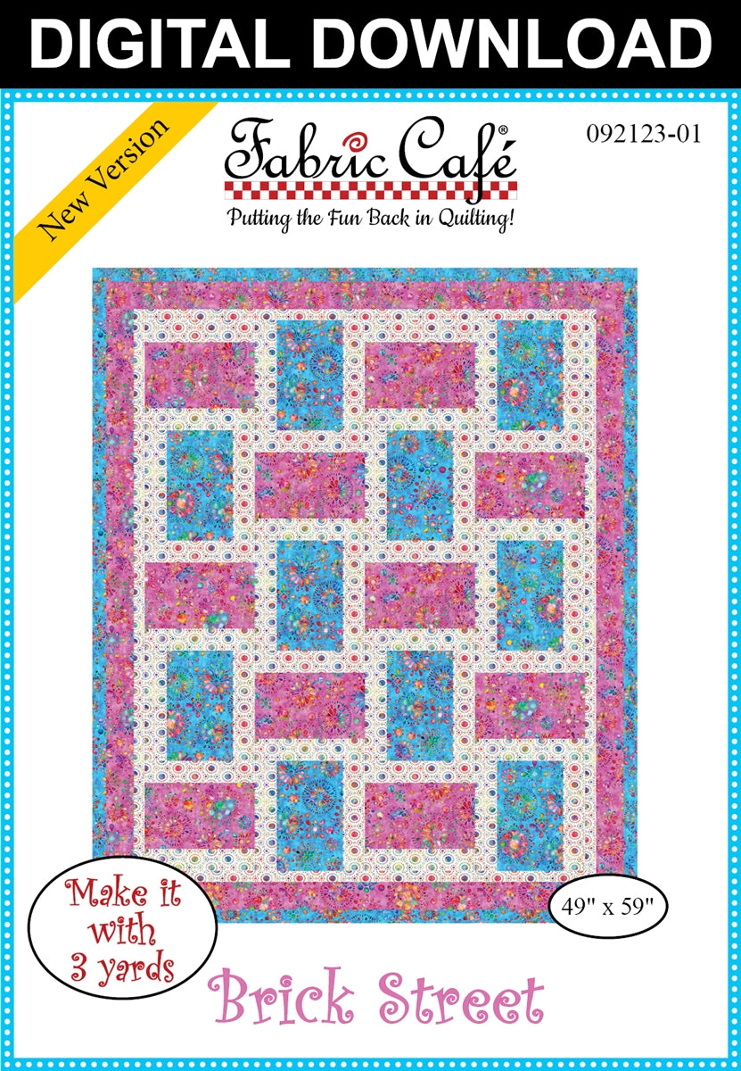 Brick Street 3-Yard Quilt Pattern