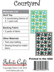Courtyard 3 Yard Quilt Pattern