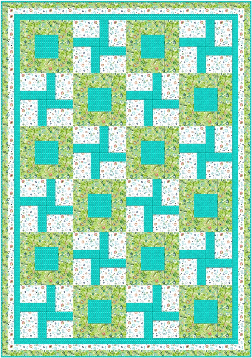 Courtyard 3 Yard Quilt Pattern