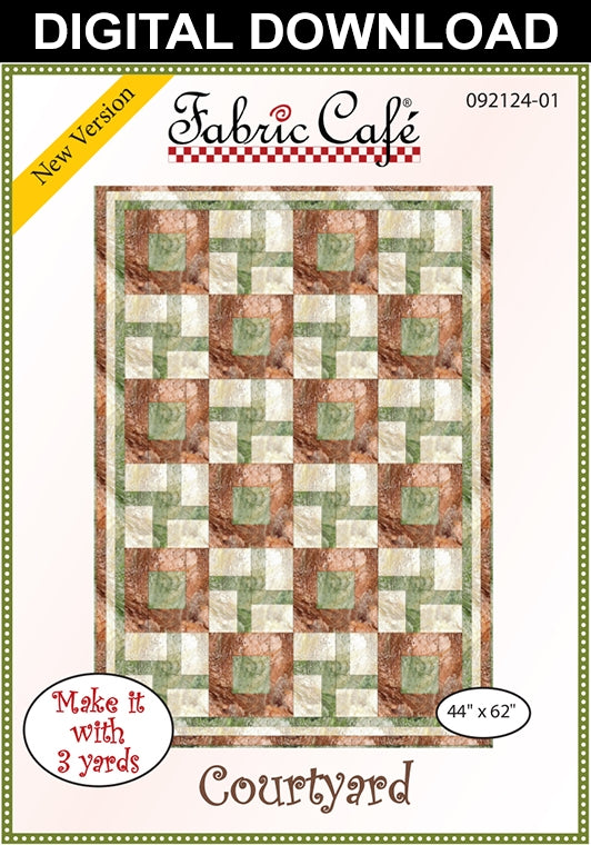 Courtyard 3 Yard Quilt Pattern