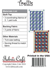 Trellis 3 Yard Quilt Pattern