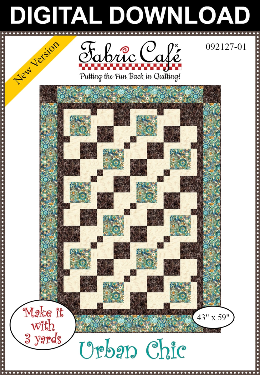 Urban Chic 3-Yard Quilt Pattern