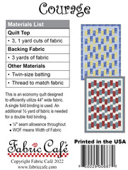 Courage 3-Yard Quilt Pattern