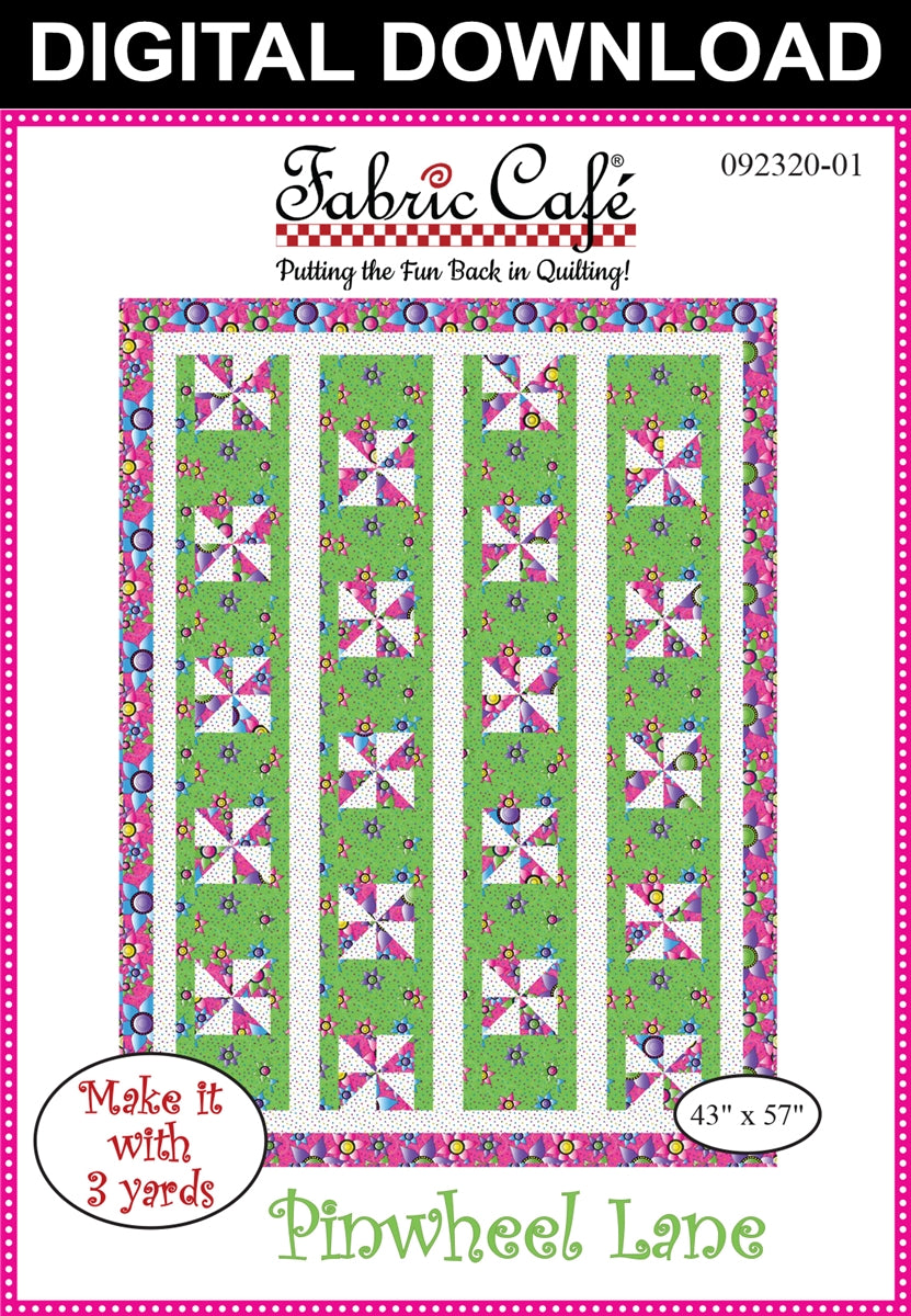 Pinwheel Lane 3-Yard Quilt Pattern