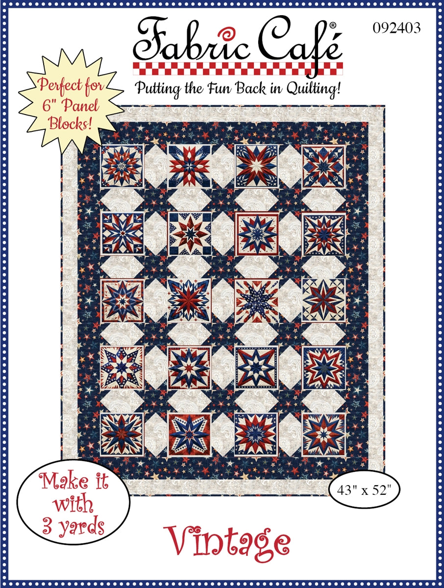 Vintage 3-Yard Quilt Pattern | Perfect for 6-inch Panels