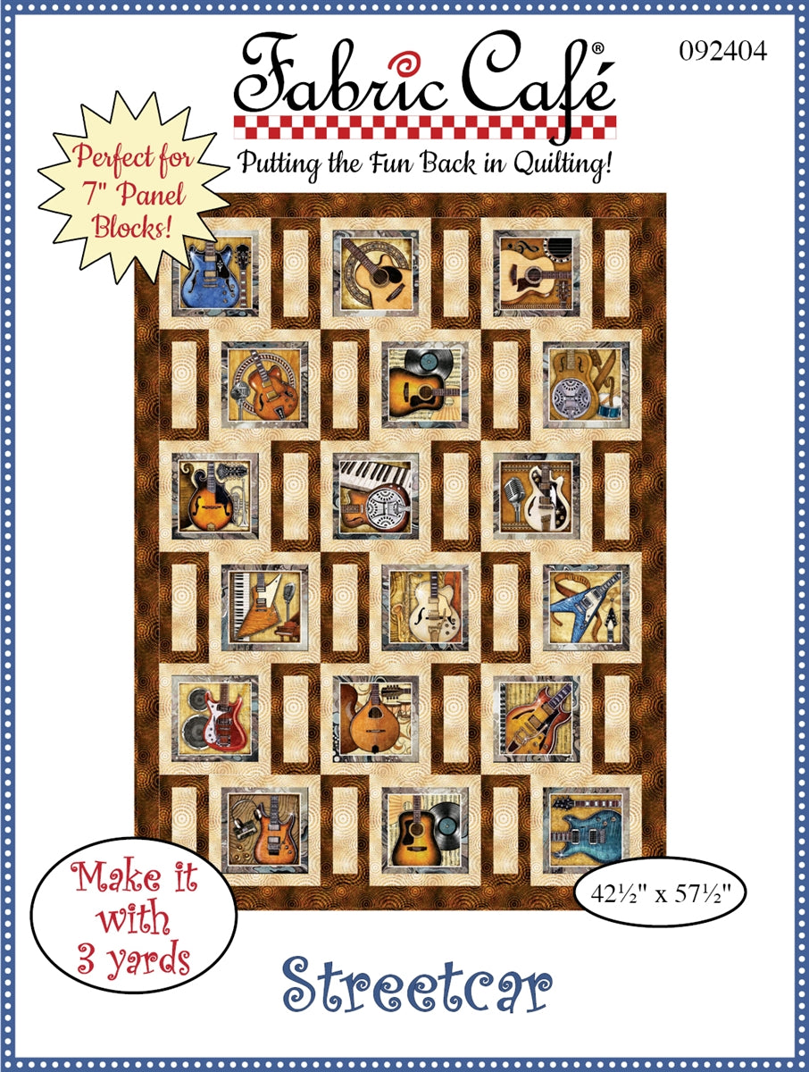 Streetcar 3-Yard Quilt Pattern | Perfect for 7-inch Panels