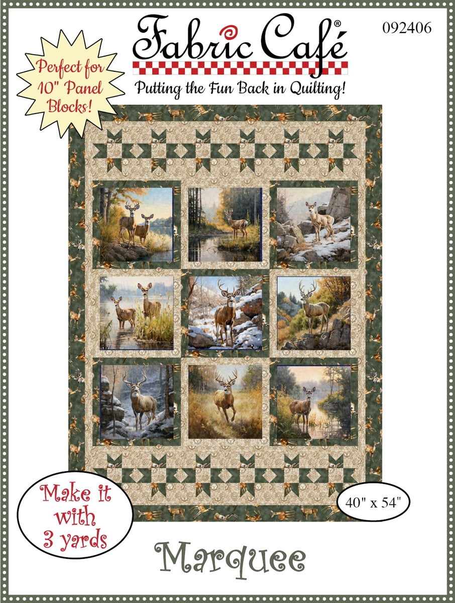 Marquee 3-Yard Quilt Pattern | Perfect for 10-inch Panels