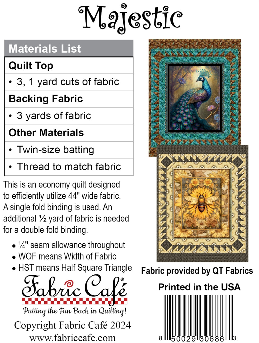 Majestic 3-Yard Quilt Pattern | Perfect for Full Panel Yard