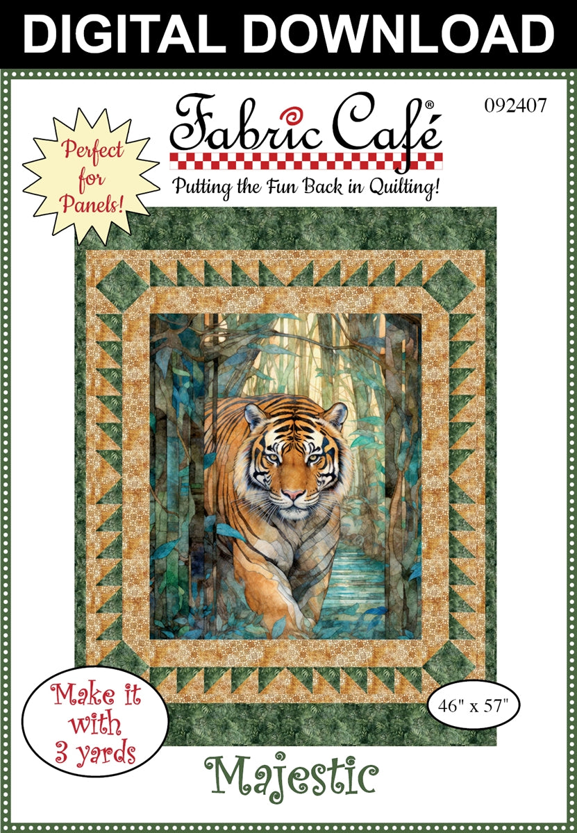 Majestic 3-Yard Quilt Pattern | Perfect for Full Panel Yard