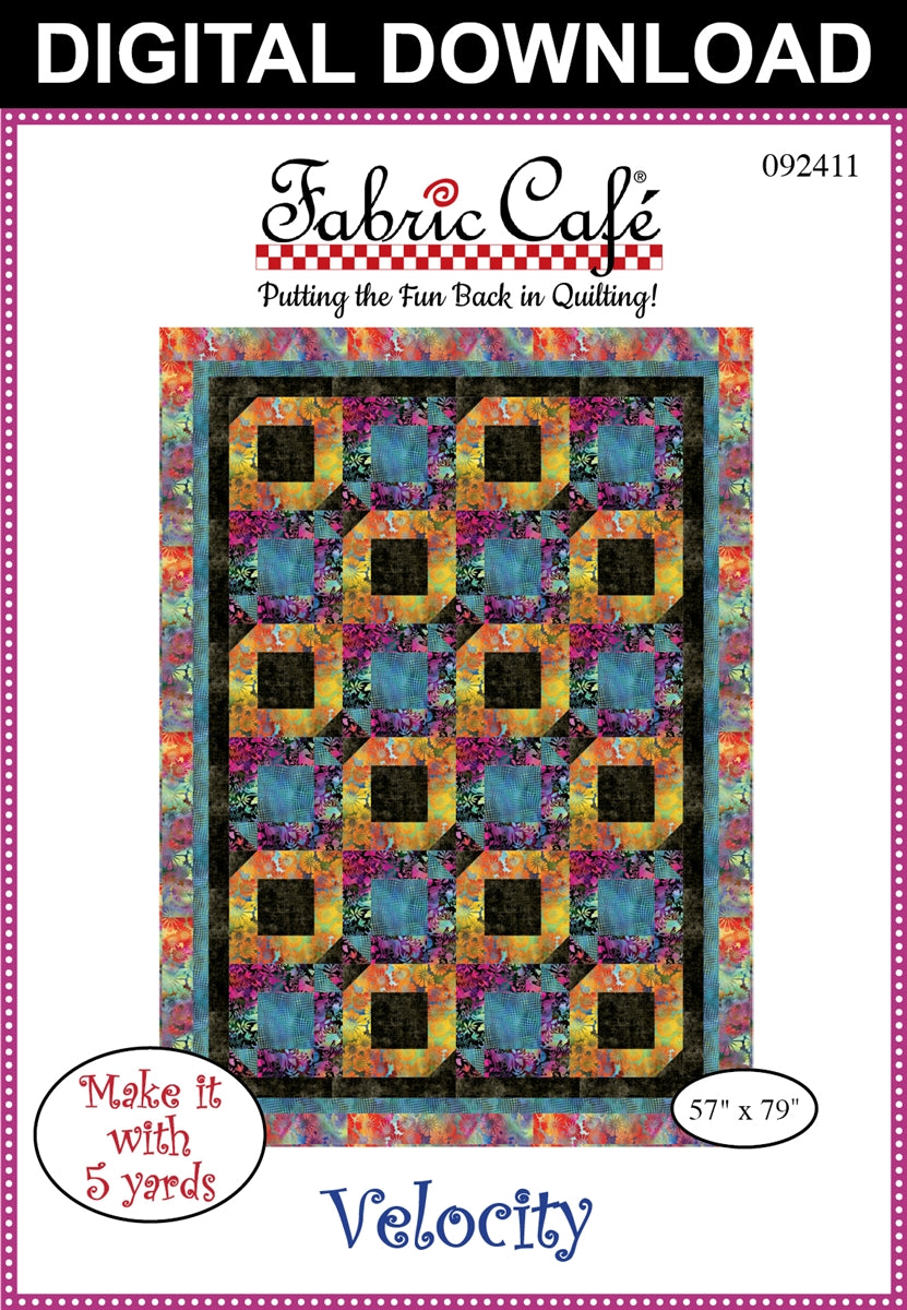 Velocity 5-Yard Quilt Pattern