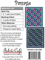 Passage 5-Yard Quilt Pattern