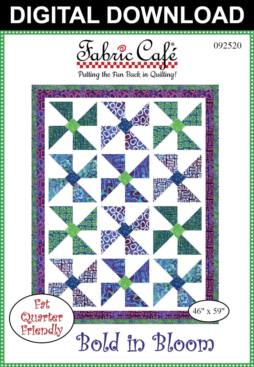 Bold in Bloom Quilt Pattern