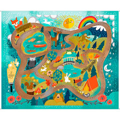 QT Fabrics Let's Camp Camping Playmat Panel Multi 2600 31686 X - 32-inch EOB Special