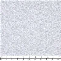 Contempo-Studio-It's-Raining-Cats-and-Dogs-Whisp-Flowers-Light-Grey-10337-08 - 28-inch EOB Special