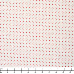 Moda Essential Dots White Red 8654 51  - 32-inch EOB Special