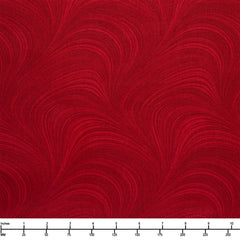 Benartex Wave Texture Basic Medium Red 0296615B - 32-inch EOB Special