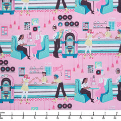 Paintbrush Studio Diner Days 12024760 Blue Pink - 32-inch EOB Special