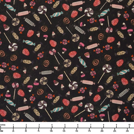 Clothworks Faboolous Candy Y4484 3 Black  - 22-inch EOB Special
